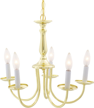 5 LIGHT 18" CHANDELIER