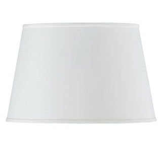 Round Hardback Fabric Shade - White