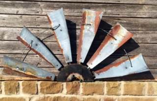 38 Inch Rustic HALF  Windmill Head