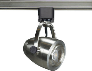 1 Light - LED - 12W Track Head - Pinch back shape - Brushed Nickel - 24 Deg. Beam