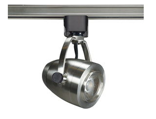 1 Light - LED - 12W Track Head - Pinch back shape - Brushed Nickel - 36 Deg. Beam