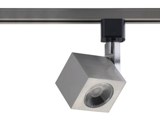 1 Light - LED - 12W Track Head - Square - Brushed Nickel - 24 Deg. Beam