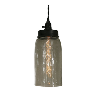 Huge Mason Jar Pendant Light