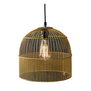 Gold Bird Cage Pendant Light