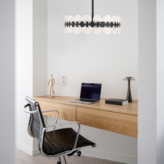 Boca 6-Light Chandelier in Matte Black