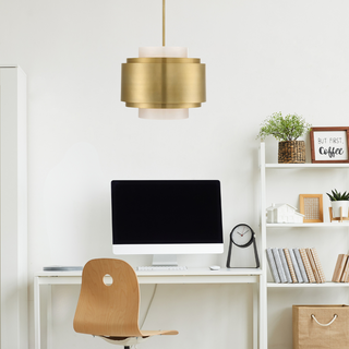 Beacon 4-Light Pendant in Burnished Brass