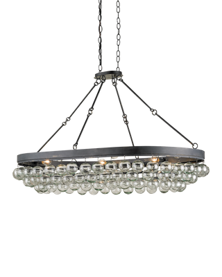 Balthazar Glass Oval Chandelier