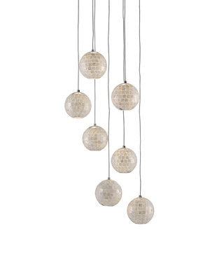 Finhorn 7-Light Round Multi-Drop Pendant