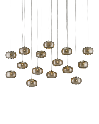 Pepper 15-Light Linear Multi-Drop Pendant