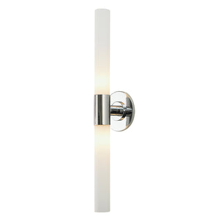 Long Cylinder 5'' Wide 2-Light Vanity Light - Chrome