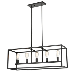 Williamsport 37'' Wide 5-Light Linear Chandeliers - Oil Rubbed Bronze