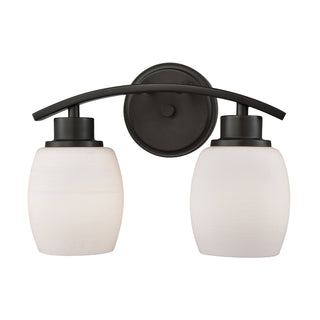 Casual Mission 12'' Wide 2-Light Vanity Light - Oil Rubbed Bronze