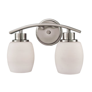 Casual Mission 12'' Wide 2-Light Vanity Light - Brushed Nickel