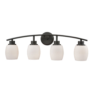 Casual Mission 28'' Wide 4-Light Vanity Light - Oil Rubbed Bronze