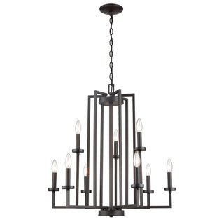 West End 26.75'' Wide 9-Light Chandeliers - Oil Rubbed Bronze