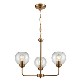 Astoria 23'' Wide 3-Light Chandeliers - Satin Gold