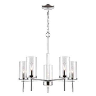 Oakland 25'' Wide 5-Light Chandeliers - Chrome