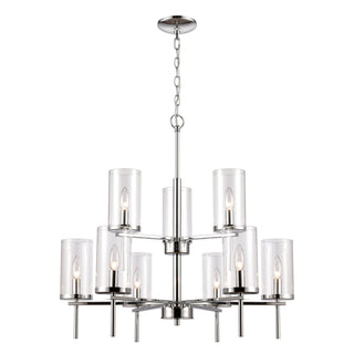 Oakland 28.5'' Wide 9-Light Chandeliers - Chrome