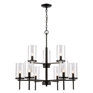 Oakland 28.5'' Wide 9-Light Chandeliers - Black