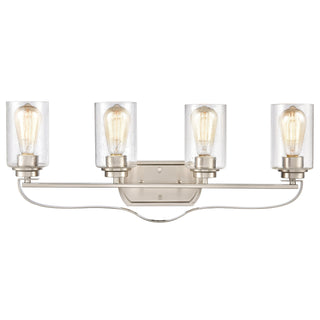 Market Square 28'' Wide 4-Light Vanity Light - Brushed Nickel