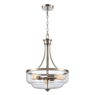 Calistoga 17'' Wide 3-Light Pendant - Brushed Nickel