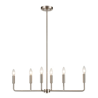 Park Slope 31'' Wide 6-Light Chandeliers - Brushed Nickel