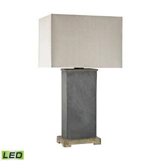 Elliot Bay 28'' High 1-Light Outdoor Table Lamp - Gray