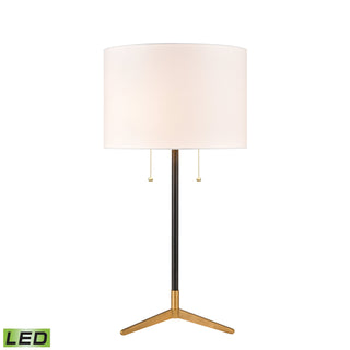 Clubhouse 29'' High 2-Light Table Lamp - Black - Includes LED Bulbs