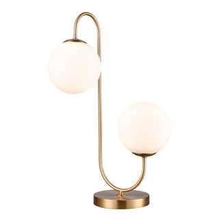 Moondance 22'' High 2-Light Table Lamp - Aged Brass