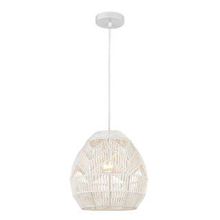 Boho 12'' Wide 1-Light Mini Pendant - White