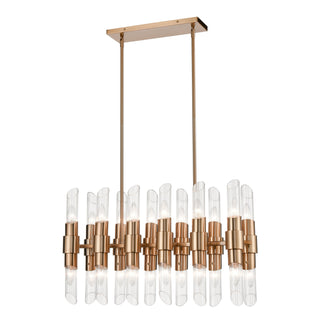 Carisbrooke 28.75'' Wide 24-Light Linear Chandeliers - Burnished Brass