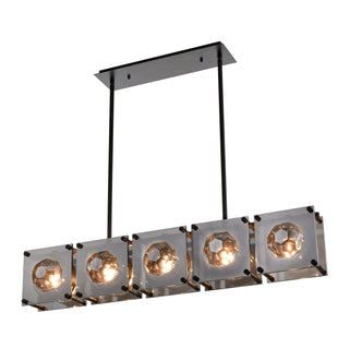 Brilliance 43'' Wide 5-Light Linear Chandeliers - Oil Rubbed Bronze