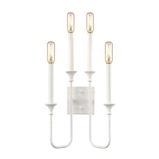 Edward 33'' High 2-Light Sconce - Matte White