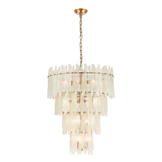 Brinicle 26'' Wide 18-Light Chandeliers - Aged Brass