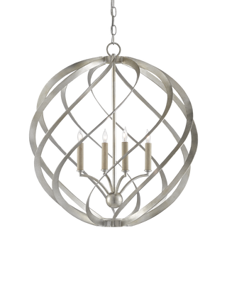 Roussel Silver Orb Chandelier