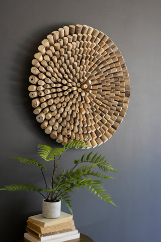 ROUND DRIFTWOOD WALL ART