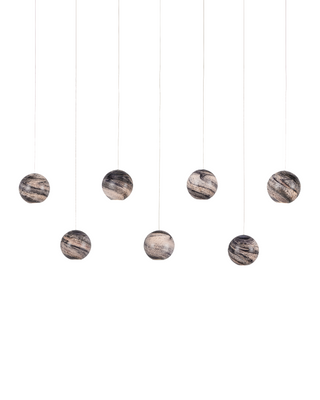 Palatino 7-Light Linear Multi-Drop Pendant