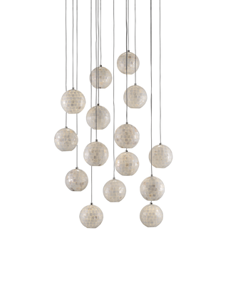 Finhorn 15-Light Round Multi-Drop Pendant