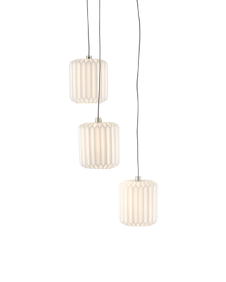 Dove 3-Light Round Multi-Drop Pendant