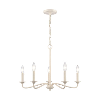 Quinn 24'' Wide 5-Light Chandeliers - Antique White