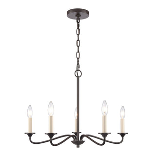 Quinn 24'' Wide 5-Light Chandeliers - Old Bronze