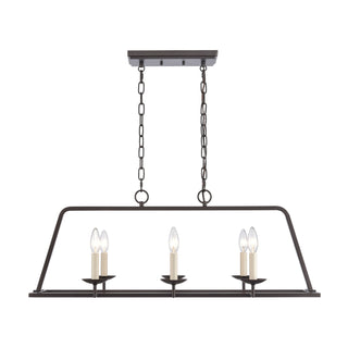 Joanie 34'' Wide 6-Light Linear Chandeliers - Old Bronze