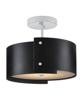 Ritsu Black Semi-Flush Mount