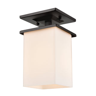 Broad Street 5.5'' Wide 1-Light Outdoor Flush Mount - Oil Rubbed Bronze