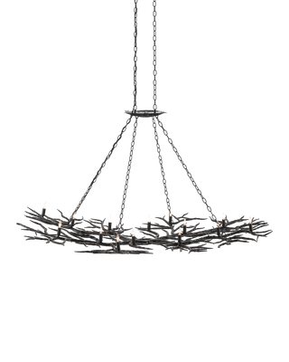 Rainforest Large Bronze Chandelier