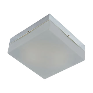 Quad Flushmount in Metallic Gray with Frosted Glass - Grande