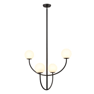 Doby 30'' Wide 4-Light Pendant - Matte Black