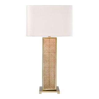 Webb 36'' High 1-Light Table Lamp - Natural with Brass - Includes LED Bulb