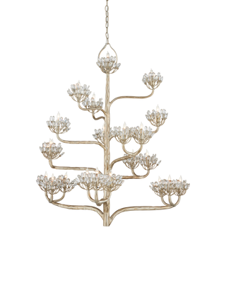 Agave Americana Silver Chandelier