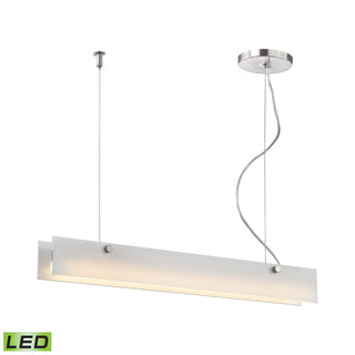 Iris 2'' Wide 1-Light Linear Chandeliers - Aluminum